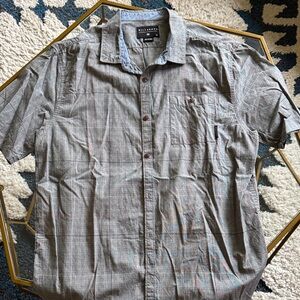 Billabong Casual Gray Button Down Shirt